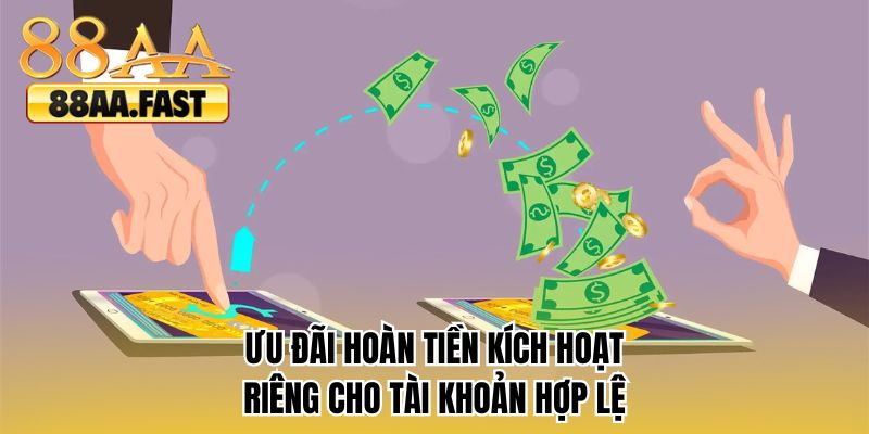 Ưu đãi hoàn tiền kích hoạt riêng cho tài khoản hợp lệ